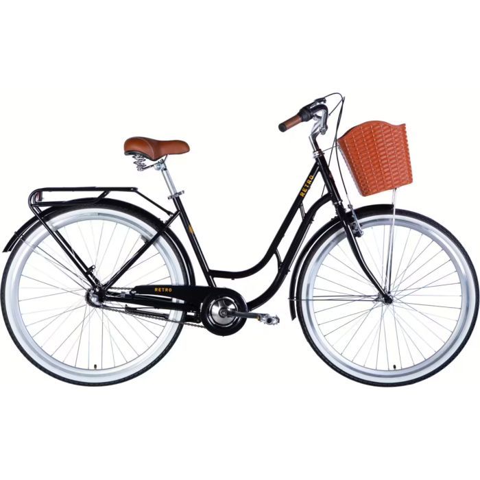 Велосипед Dorozhnik 28" RETRO PH рама-19" ST 2026 чорний (OPS-D-28-554)