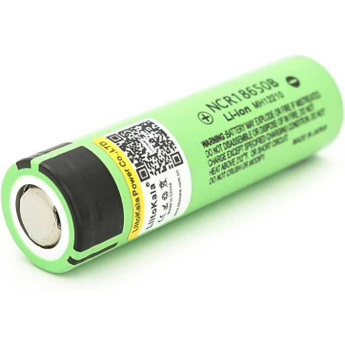 Акумулятор 18650 3400mah (3200-3400mah), 3.7V(2.75-4.2V), Green Liitokala (Lii-34B) зображення 3