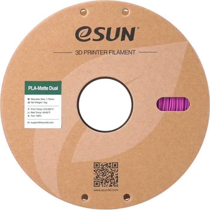 Пластик для 3D-принтера eSUN PLA matte dual 1,75mm 1kg RED BLUE (PLA-MTD175B-RU1P1) изображение 2
