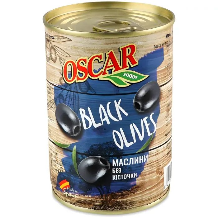 Овощная консервация Oscar foods Маслины без косточки 280 г (8413552051369)