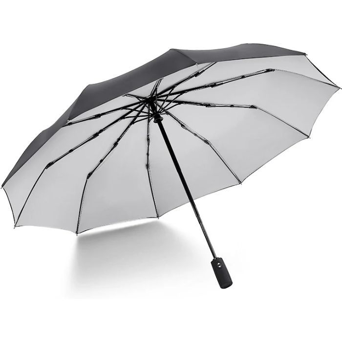Зонт Krago з подвійним куполом сірий (umb-4-003)
