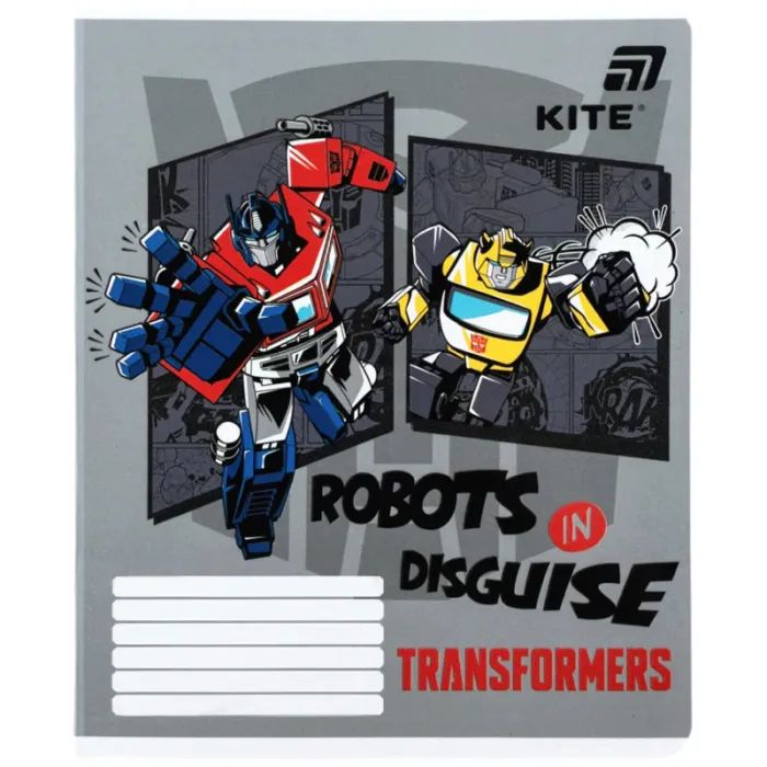 Тетрадь Kite Transformers, 12 листов, клетка (TF26-232) изображение 5