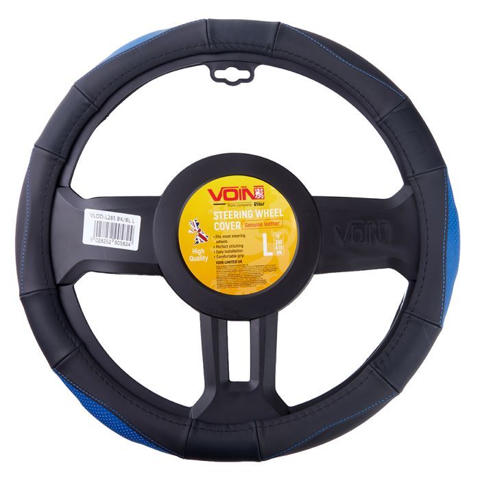 Чохол на руль VITOL L чорно-син (VLOD-L285 BK/BL L) зображення 5