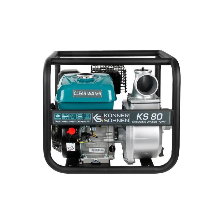 Мотопомпа Konner&Sohnen KS 80 1000л/мин, 7.0л.с, 26кг (KS80) изображение 3