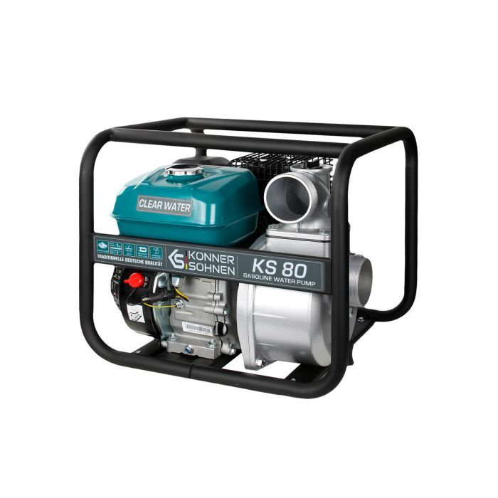 Мотопомпа Konner&Sohnen KS 80 1000л/мин, 7.0л.с, 26кг (KS80) изображение 4