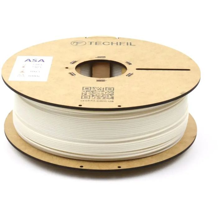 Пластик для 3D-принтера Techfil ASA 912 1.75мм 1кг nature milk-white (ASA912-1000-NATURAL) изображение 3