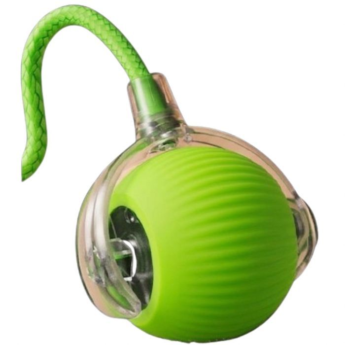 Игрушка для кошек Me&Pet Интерактивный мяч с бечевкой зеленый (NMP-47G)
