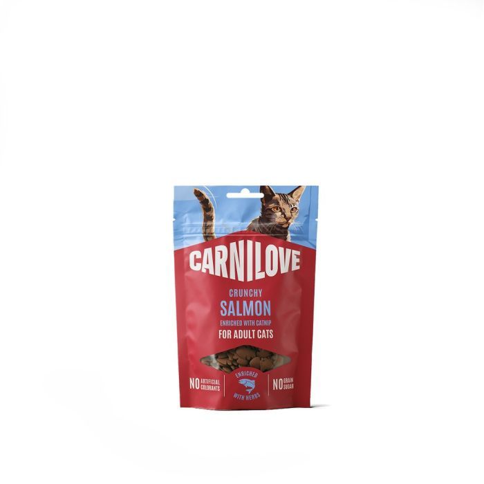Лакомство для котов Carnilove Crunchy Snack Salmon with Catnip 50 г (8595602582525)