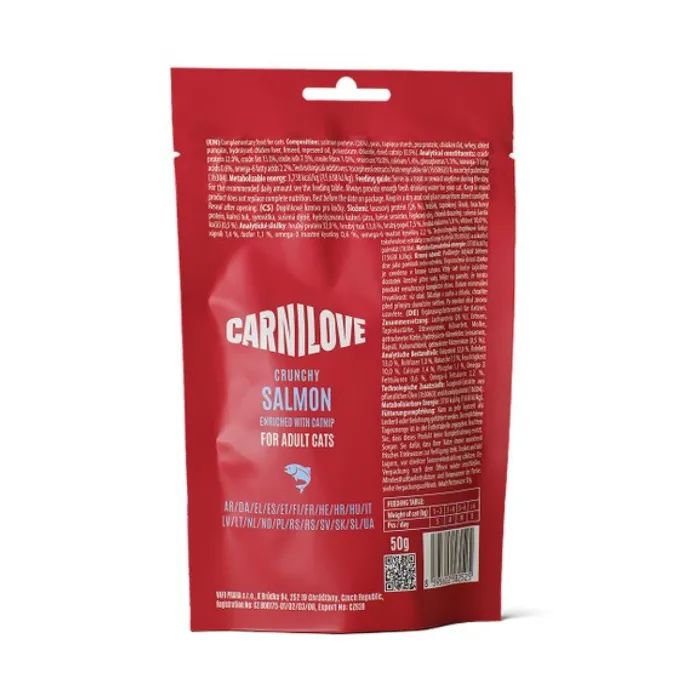Лакомство для котов Carnilove Crunchy Snack Salmon with Catnip 50 г (8595602582525) изображение 2