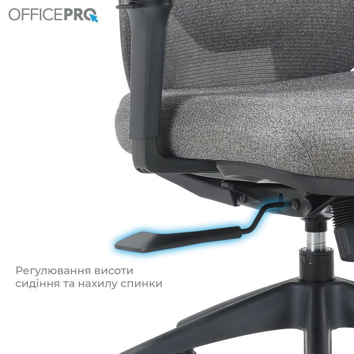 Офісне крісло OfficePro Comfort OC524G Gray (OC524G) зображення 11
