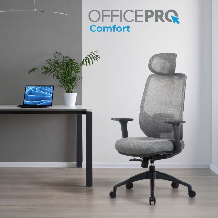 Офісне крісло OfficePro Comfort OC524G Gray (OC524G) зображення 7
