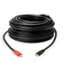 Кабель мультимедійний HDMI M to HDMI M 20.0m Full HD 60Hz AOC w/Amplifier black Digitus (AK-330105-200-S) зображення 2
