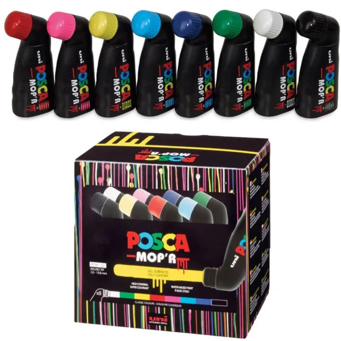 Набір маркерів UNI набір POSCA, 3-19 мм, 8 шт (PCM-22/8C)