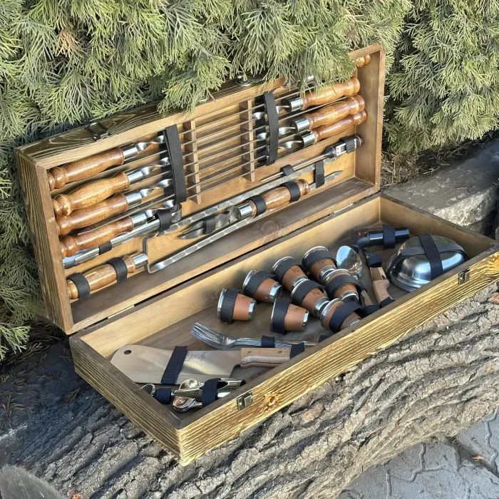 Набор для барбекю Metalzavod Магнат чорний (PN-Magnat-BL) изображение 3