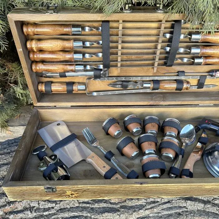 Набор для барбекю Metalzavod Магнат чорний (PN-Magnat-BL) изображение 5
