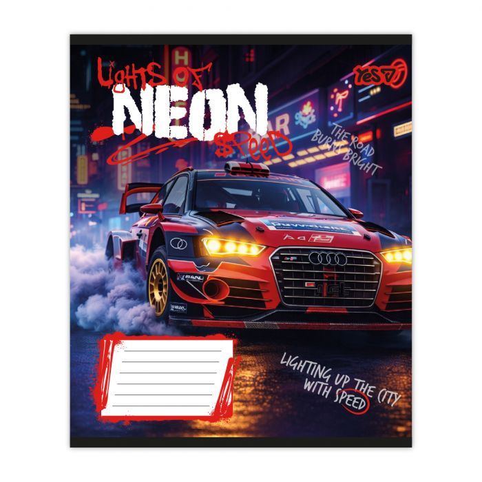 Зошит Yes Neon А5 24 аркушів клітинка (768812) зображення 4