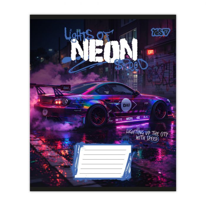 Зошит Yes Neon А5 24 аркушів клітинка (768812) зображення 5