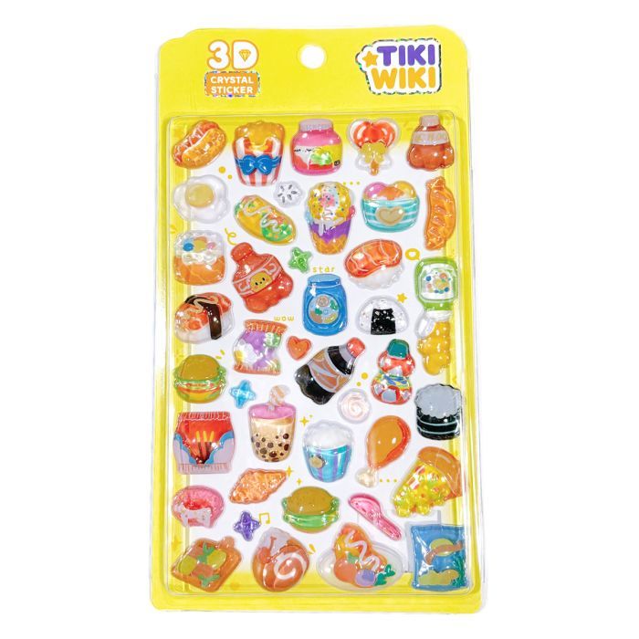 Стикер-наклейка Tiki Wiki набор 3D-наклейок серии Crystal – Тики вкусности (51368)