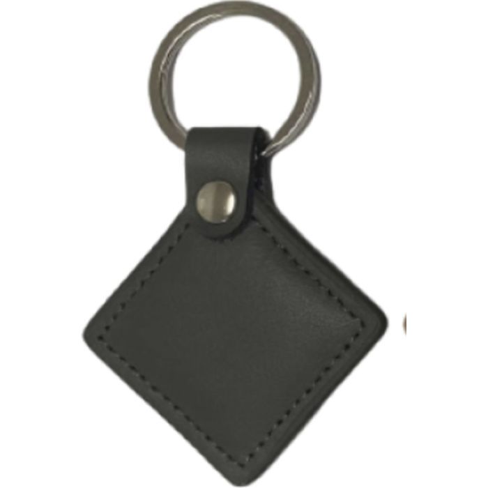 Брелок с чипом Merlion MIFARE, 13.56MHz, MF-Leather, в кожаном чехле, серый (MF-Leather)