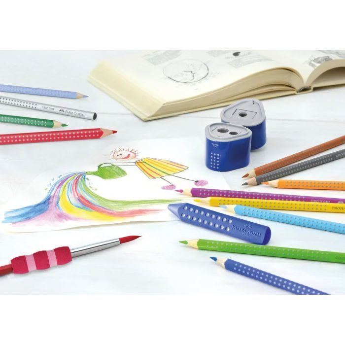 Карандаши цветные Faber-Castell Grip акварельні, тригранні, 24 кольори(112424) (15116) изображение 7