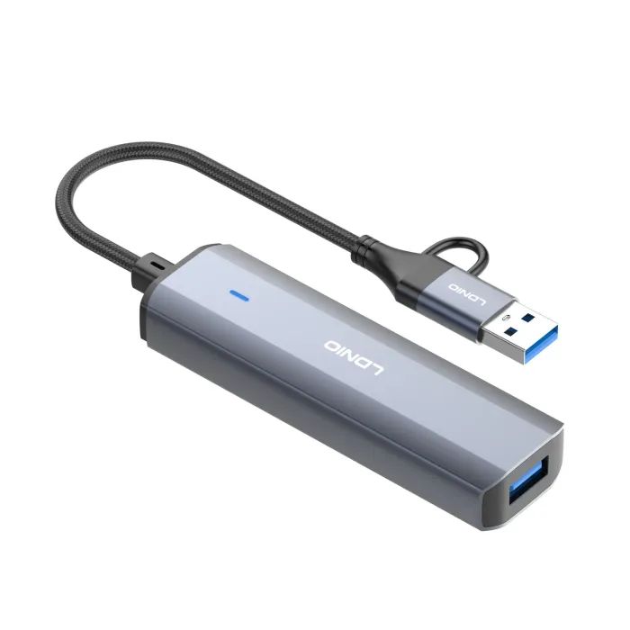 Концентратор LDNIO USB-A + USB-C 4-in-1 4xUSB 3.0 (DS-114UC) изображение 4