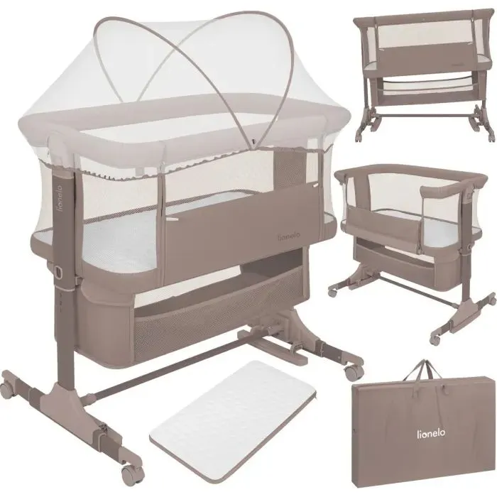 Кроватка Lionelo JODIE BEIGE TAUPE (LO-JODIE BEIGE TAUPE) изображение 7