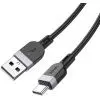 Дата кабель USB 2.0 AM to USB-C 1.0m silicone X109 Energy black HOCO (6942007636247) изображение 3