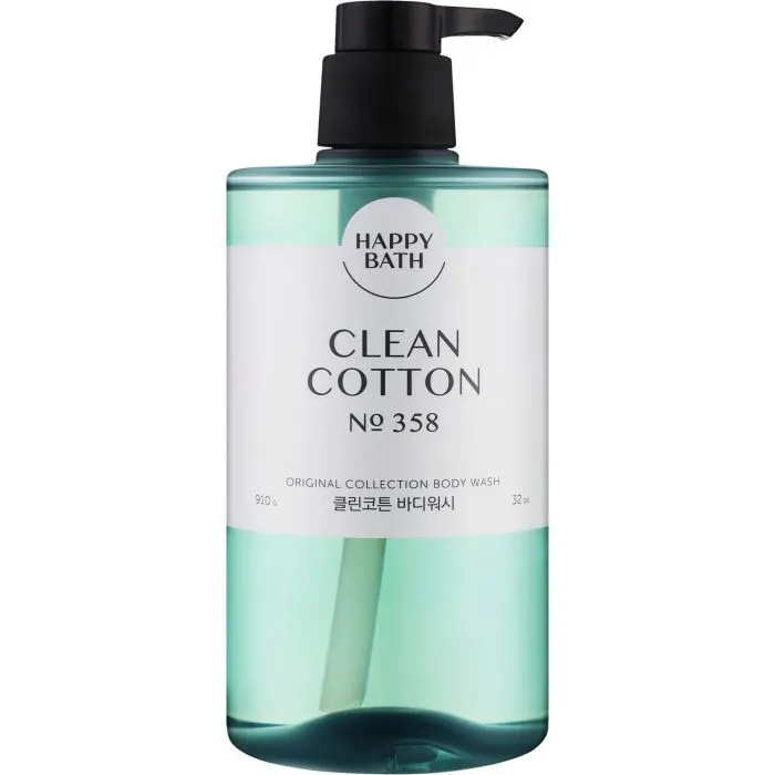 Гель для душа Happy Bath Original Collection Clean Cotton Body Wash 910 мл (8809803536660)