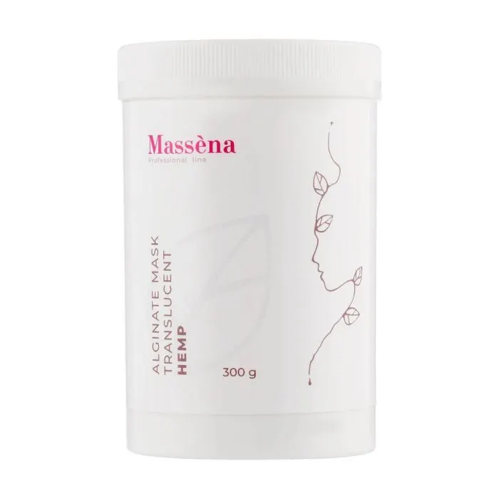 Маска для лица Massena Alginate Mask Translucent Hemp С каннабисом 300 г (3354495104154)