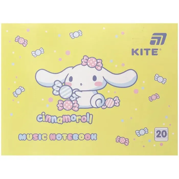 Зошит Kite для нот Cinnamoroll , А5, 20 аркушів (CR26-405)