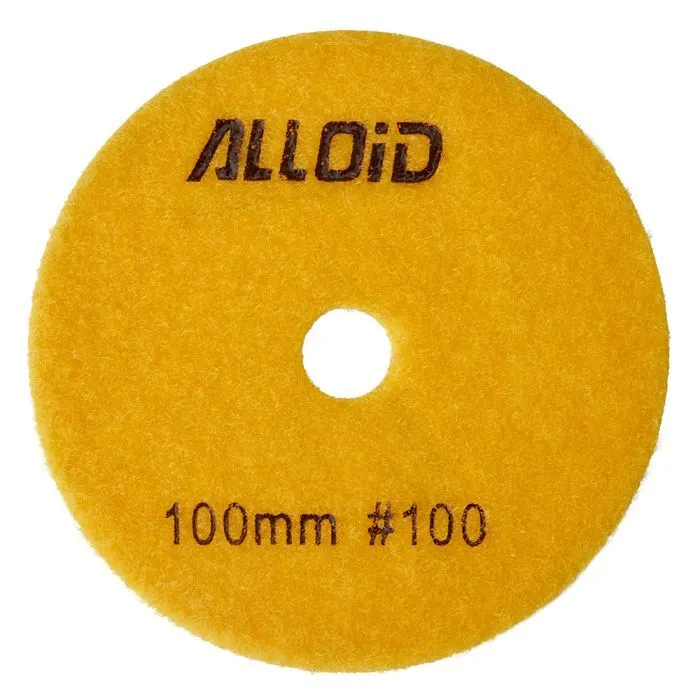 Круг зачистной Alloid Pro, алмазный, шлифовальный, на липучке, STAR, 100мм, зерно 100 (DD-63370)