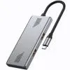Концентратор Gembird USB-C 4-in-1 2xUSB 3.2 + 2xUSB-C 3.2 silver (UHB-CM-U310-A2C2-01)