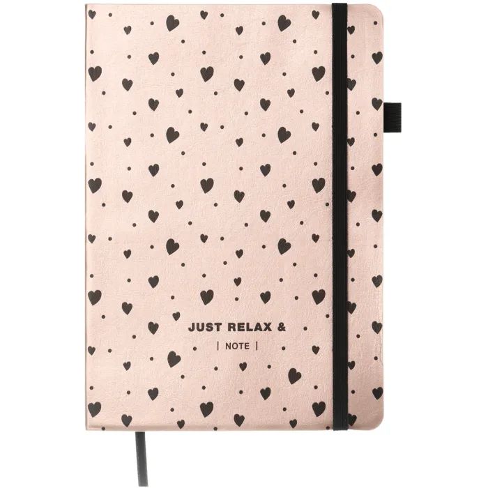 Книга записна Buromax RELAX, А5, 96 аркушів, клітинка, білий (BM.295101-12)