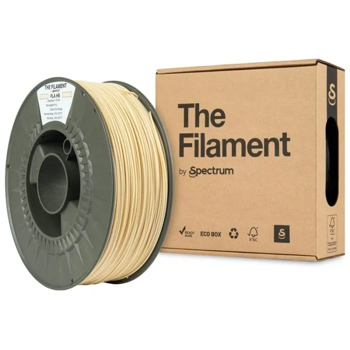 Пластик для 3D-принтера The Filament PLA HS 1.75mm 1kg Beige, Grid (TF-24038) зображення 3