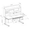Парта Cubby сіра (Toru Grey (1+1+1)) зображення 7