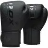 Боксерські рукавички RDX F6 Kara Matte Black 8 унцій (BGR-F6MB-8OZ)
