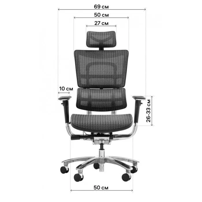 Офісне крісло GT Racer X-801A Dark Gray (X-801A Dark Gray (W10-1)) зображення 8
