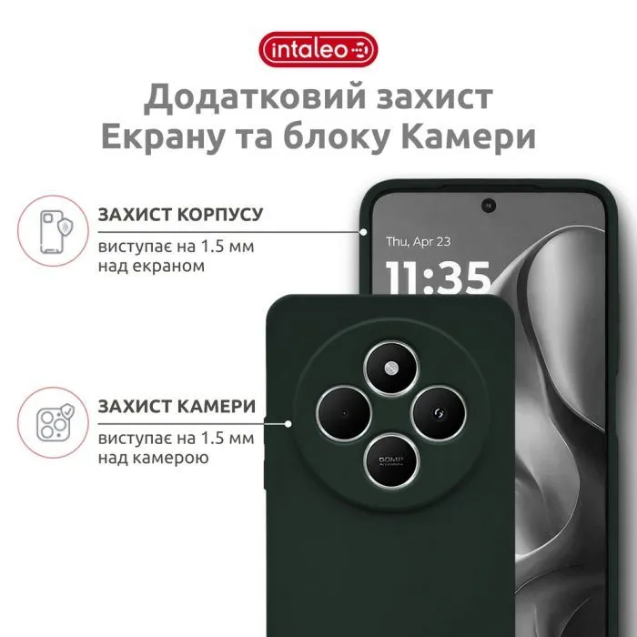 Чохол до мобільного телефона Intaleo SoftShell Xiaomi Redmi A4 Dark Green (1283126632440) зображення 3