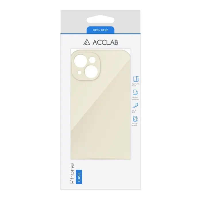 Чохол до мобільного телефона ACCLAB SoftShell Apple iPhone 14 Plus White (1283126556982) зображення 2