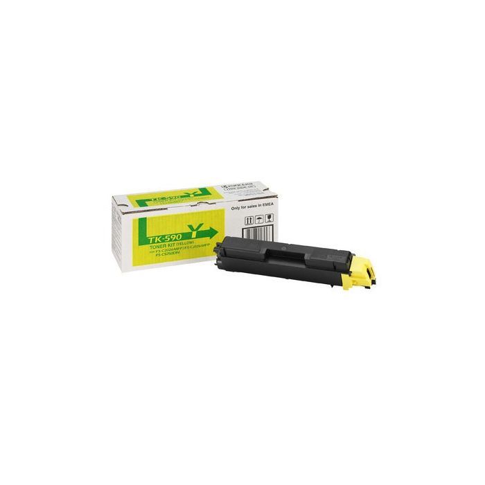 Тонер-картридж Kyocera TK-590Y yellow (FS-C2026/2126/5250) (1T02KVANL0)
