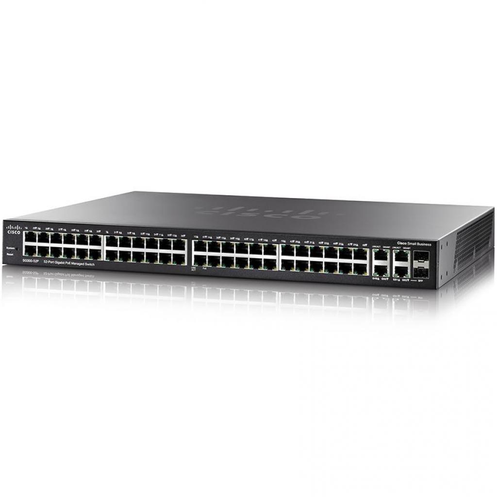 Комутатор мережевий Cisco SG300-52P (SG300-52P-K9-EU)