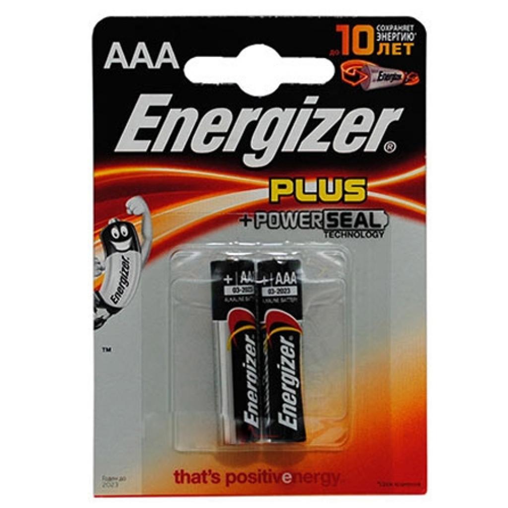 Батарейка Energizer AAA LR03 Plus * 2 (7638900297379)