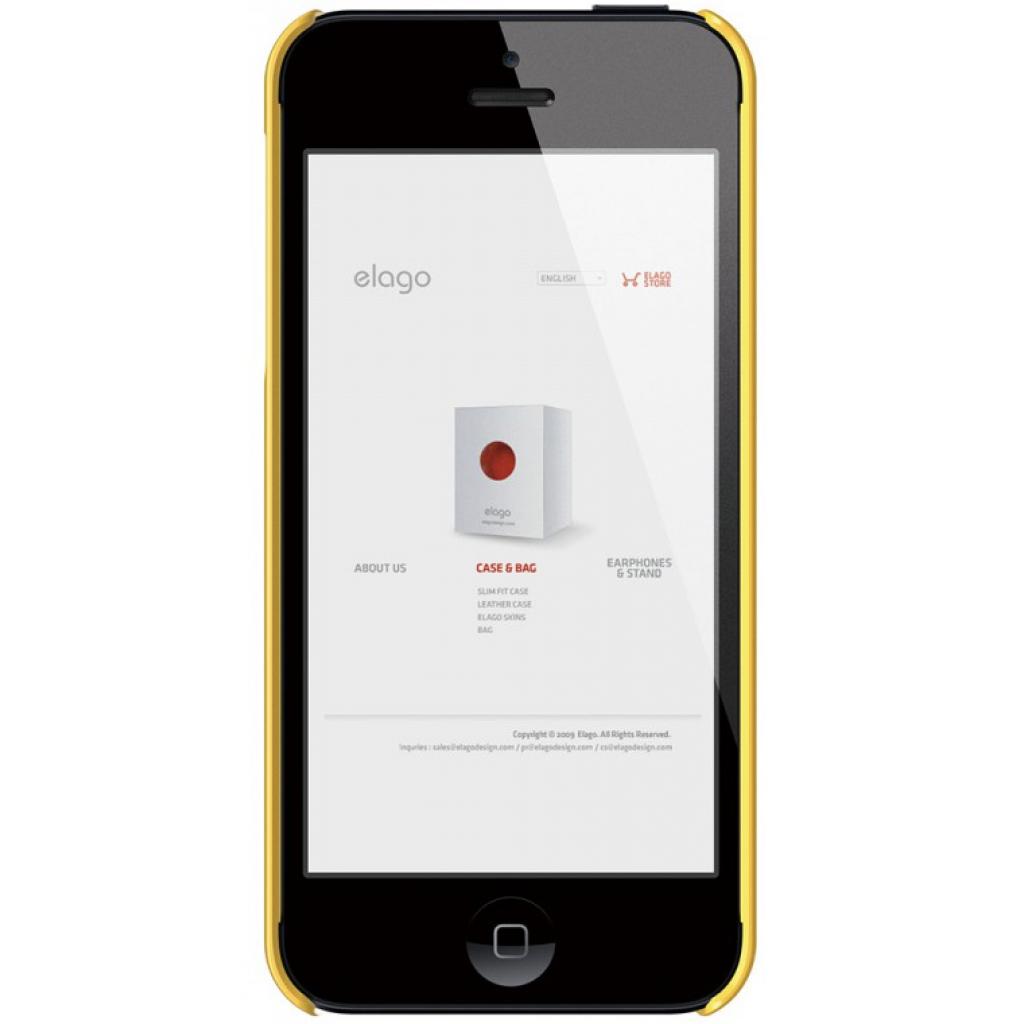 Чохол до мобільного телефона Elago для iPhone 5 /Slim Fit 2 Glossy/Sport Yellow (ELS5SM2-UVYE-RT) зображення 2