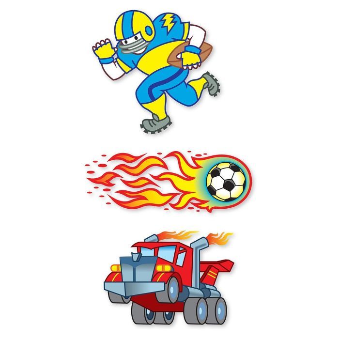 Набір для творчості Melissa&Doug Мои первые временные татуировки, 100 шт., голубые (MD2947) зображення 2