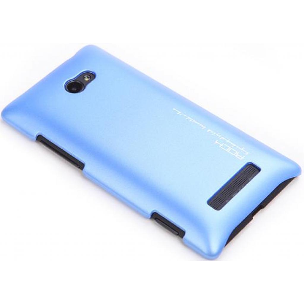 Чохол до мобільного телефона Rock HTC 8X New naked shell series blue (HT 8X-44603)