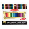 Набір для творчості Melissa&Doug Цветные карандаши 24 цвета (MD4124)