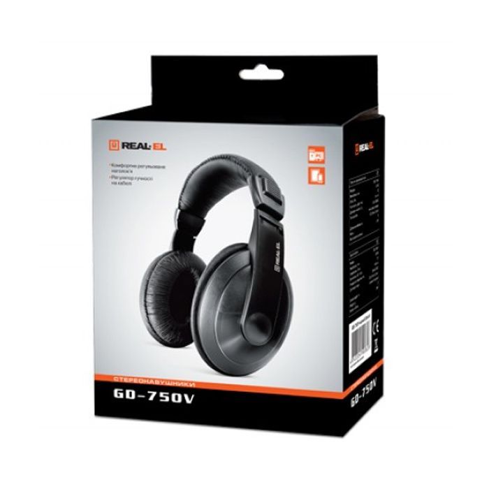 Наушники REAL-EL GD-750V Black изображение 2
