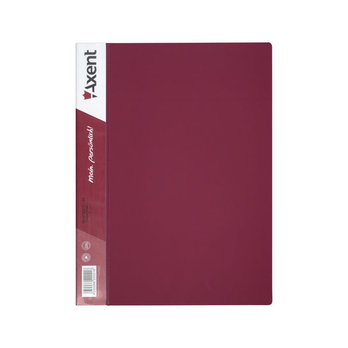 Папка с файлами Axent 10 sheet protectors, burgundy (1010-04-А)