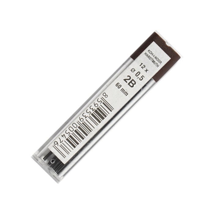 Грифель для механічного олівця Koh-i-Noor 4152.2B 0.5 мм, 12шт (415202B005PK)