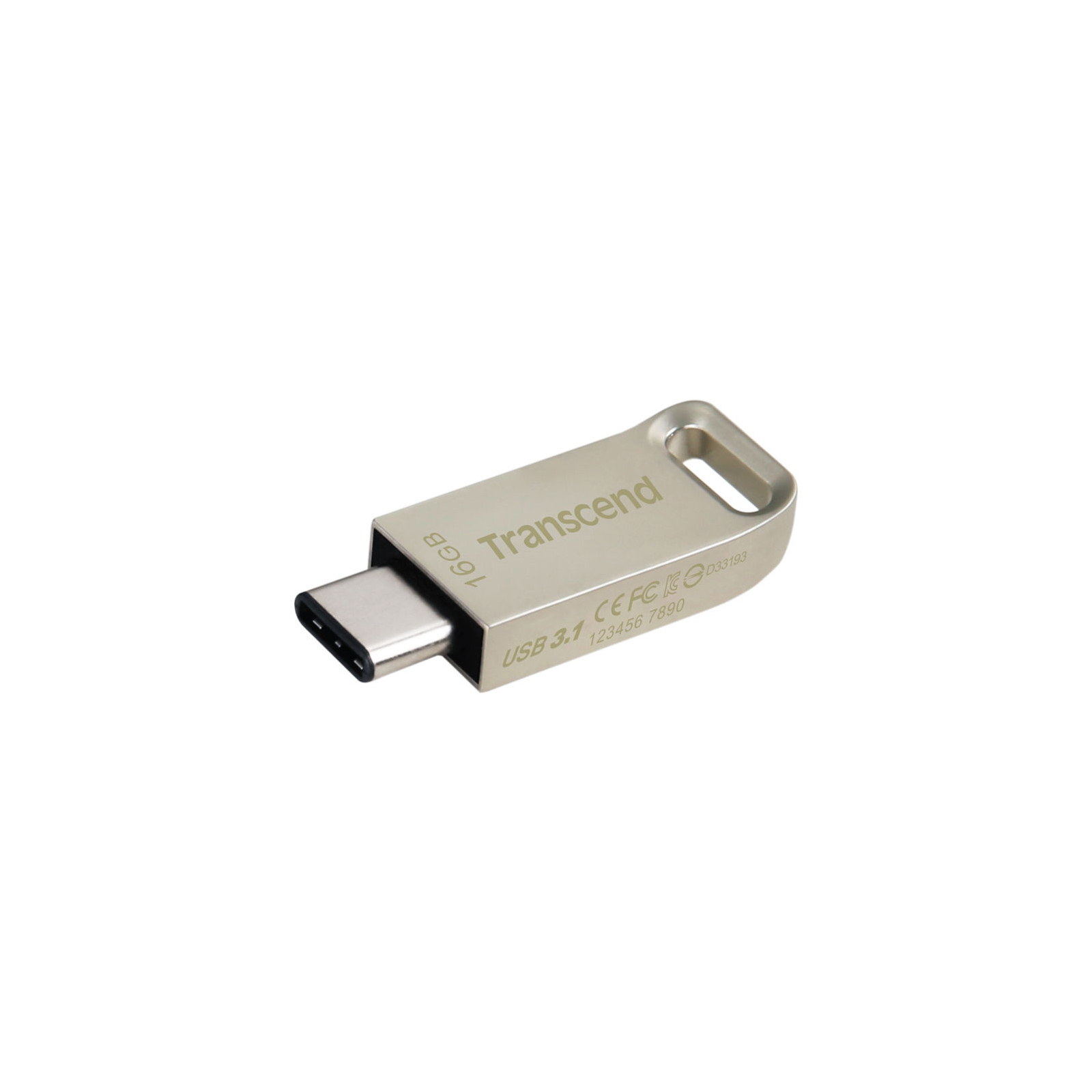 USB флеш накопичувач Transcend 16GB JetFlash 850 Metal USB 3.1 Type-C (TS16GJF850S) зображення 4